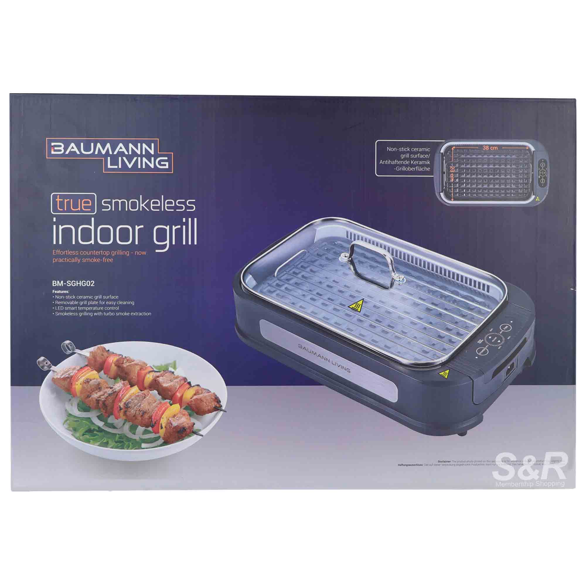 Baumann Living True Smokeless Indoor Grill BM-SGHG02 Baumann Living True Smokeless Indoor Grill BM-SGHG02